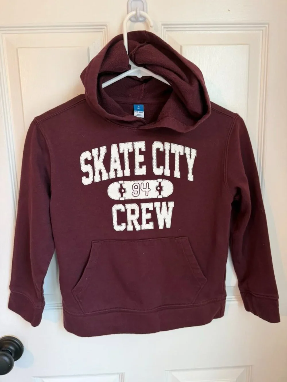 Boy's Medium Maroon Skater Fall Hoodie Medium